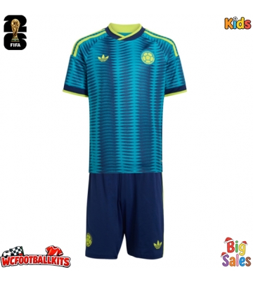 Colombia Replica Away Stadium Kit for Kids World Cup 2026 Short Sleeve (+ pants)